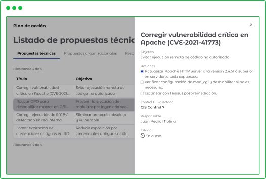 CyLens plan de acción